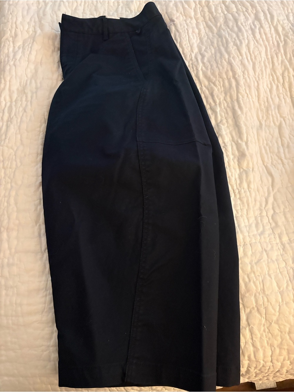 Maeve Crop Barrel Chino Navy 8P - Picture 5 of 7